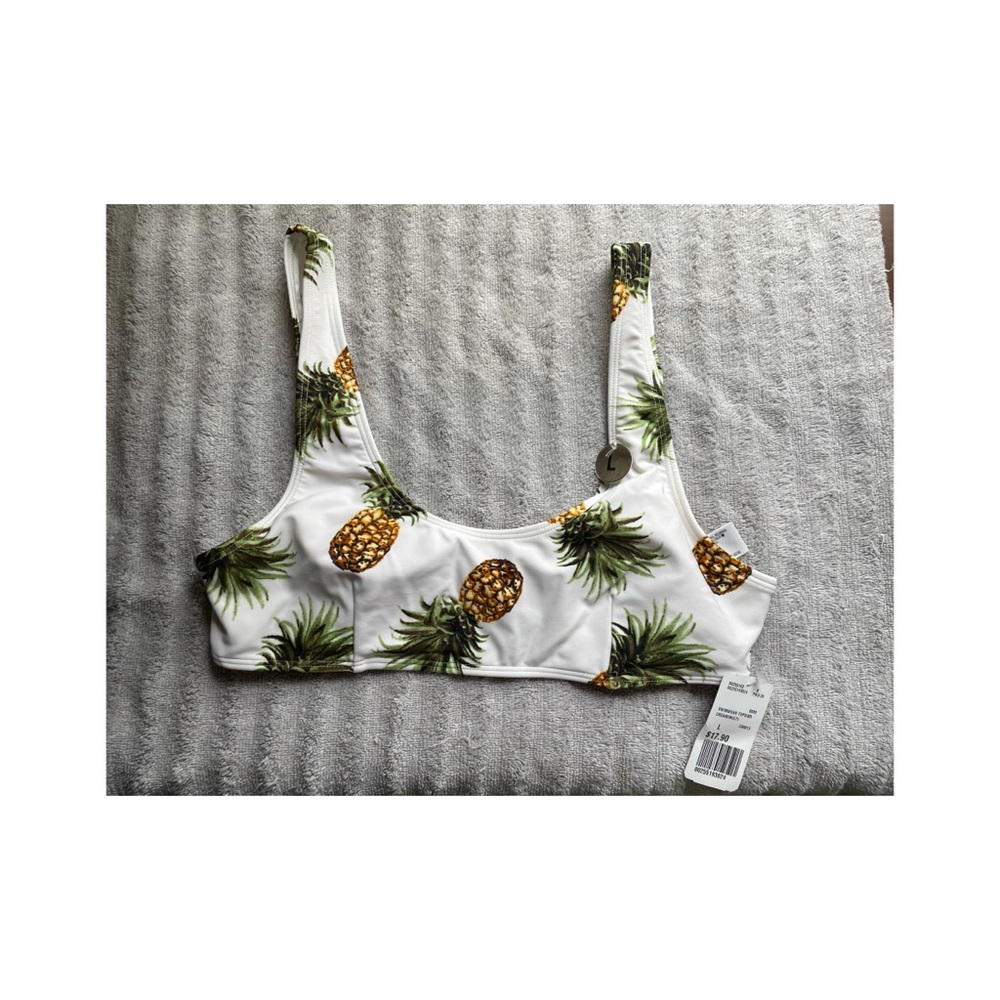 NWT forever21 pineapple bikini top